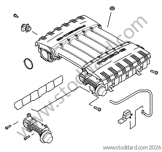 INTAKE DISTRUTOR for Porsche Cayenne 957 07-10 &bull; 2010 &bull; Cayenne V6 &bull; Automatic Gearbox