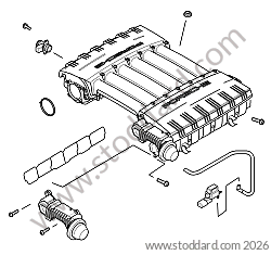 INTAKE DISTRUTOR for Porsche Cayenne 957 07-10 &bull; 2010 &bull; Cayenne V6 &bull; Automatic Gearbox