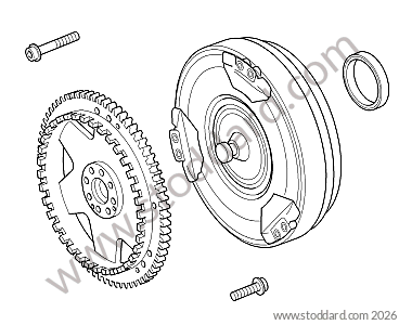 CONVERTER / DISC / SHAFT GASKET for Porsche Cayenne 957 07-10 &bull; 2007 &bull; Cayenne S V8 &bull; Automatic Gearbox