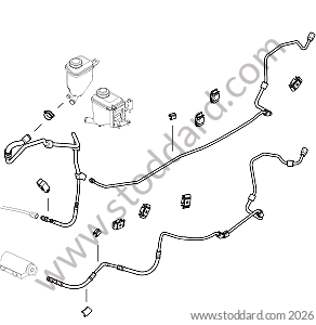 PIPE FOR STABILIZER BAR WITH DECOUPLING for Porsche Cayenne 957 07-10 &bull; 2009 &bull; Cayenne Diesel &bull; Automatic Gearbox