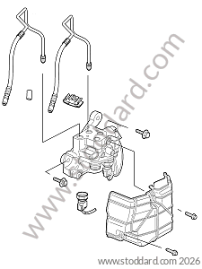 VALVE UNIT FOR STABILIZER BAR WITH DECOUPLING for Porsche Cayenne 957 07-10 &bull; 2009 &bull; Cayenne Diesel &bull; Automatic Gearbox