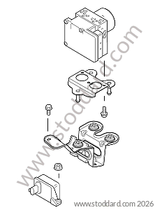 CONTROL UNIT / SUPPORT / SENSOR for Porsche Cayenne 957 07-10 &bull; 2008 &bull; Cayenne V6 &bull; Manual Gearbox, 6 Speed