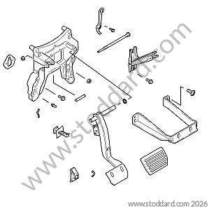 TIPTRONIC CONTROL PEDALS / SUPPORT / BRAKE PEDAL  for Porsche Cayenne 957 07-10 &bull; 2009 &bull; Cayenne Diesel &bull; Automatic Gearbox