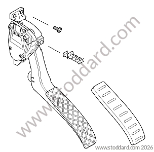 ACCELERATOR PEDAL for Porsche Cayenne 957 07-10 &bull; 2009 &bull; Cayenne Diesel &bull; Automatic Gearbox