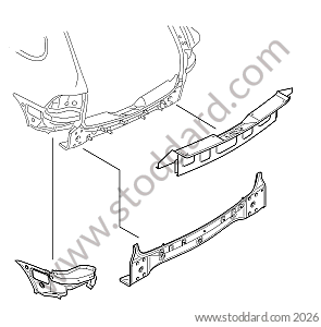 REAR PART OF THE VEHICLE / END PART / CYLINDER HOLDER for Porsche Cayenne 957 07-10 &bull; 2007 &bull; Cayenne V6 &bull; Automatic Gearbox