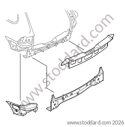REAR PART OF THE VEHICLE / END PART / CYLINDER HOLDER for Porsche Cayenne 957 07-10 &bull; 2009 &bull; Cayenne Diesel &bull; Automatic Gearbox