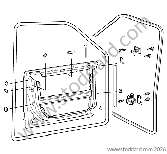BARE FRONT DOOR / SEAL / HINGE  for Porsche Cayenne 957 07-10 &bull; 2007 &bull; Cayenne V6 &bull; Automatic Gearbox
