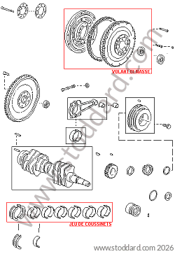 CRANKSHAFT for Porsche 911 Turbo + 965 &bull; 1991 &bull; 3.3 Turbo &bull; Coupe &bull; Manual Gearbox, 5 Speed
