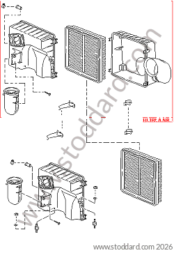 AIR CLEANER for Porsche 964 &bull; 1989 &bull; 964 Carrera 4 &bull; Coupe &bull; Manual Gearbox, 5 Speed