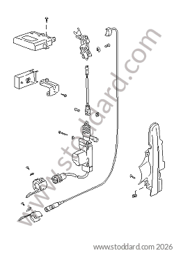 CENTRAL LOCKING SYSTEM for Porsche 964 &bull; 1992 &bull; 964 Carrera 2 &bull; Coupe &bull; Manual Gearbox, 5 Speed