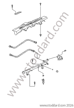 LH-JETRONIC 3/FUEL COLLECTION PIPE/INJECTOR VALVE for Porsche 968 &bull; 1992 &bull; 968 &bull; Cabrio &bull; Manual Gearbox, 6 Speed