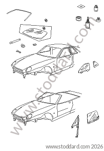 WINDOW GLAZING for Porsche 968 &bull; 1992 &bull; 968 &bull; Coupe &bull; Manual Gearbox, 6 Speed