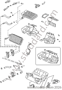 HEAT EXCHANGER / EVAPORATOR / SENSOR / HEATING DISC VALVE for Porsche 968 &bull; 1992 &bull; 968 &bull; Coupe &bull; Manual Gearbox, 6 Speed