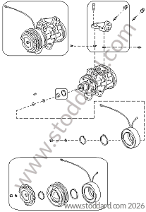 COMPRESSOR for Porsche 968 &bull; 1992 &bull; 968 &bull; Coupe &bull; Manual Gearbox, 6 Speed