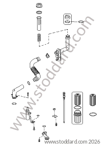 OIL FILTER / SEPARATOR / STRAINER / LEVEL SENSOR / GASKET for Porsche Boxster 987 05-08 &bull; 2005 &bull; Boxster 2.7 &bull; Cabrio &bull; Manual Gearbox, 5 Speed