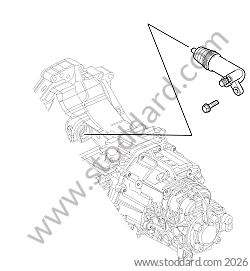 CLUTCH SLAVE CYLINDER for Porsche Boxster 987 05-08 &bull; 2007 &bull; Boxster S 3.4 &bull; Cabrio &bull; Manual Gearbox, 6 Speed