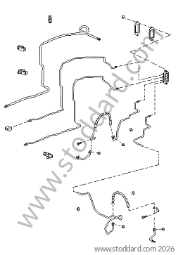 FRONT BRAKE HOSE for Porsche Boxster 987 05-08 &bull; 2005 &bull; Boxster 2.7 &bull; Cabrio &bull; Manual Gearbox, 5 Speed