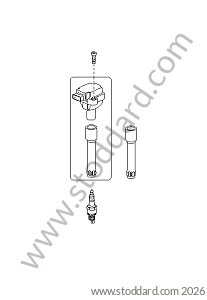 SPARK PLUG / IGNITION COIL for Porsche Boxster 987 05-08 &bull; 2005 &bull; Boxster 2.7 &bull; Cabrio &bull; Manual Gearbox, 5 Speed