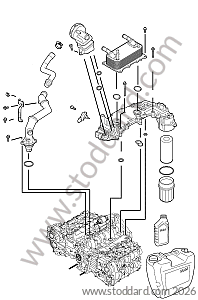 ENGINE LUBRICATION for Porsche Boxster 987 09-12 &bull; 2009 &bull; Boxster 2.9 &bull; Cabrio &bull; Manual Gearbox, 6 Speed