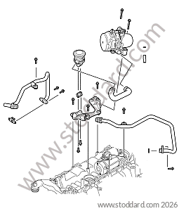 AIR PUMP / PIPES / VALVE for Porsche Boxster 987 09-12 &bull; 2009 &bull; Boxster 2.9 &bull; Cabrio &bull; Manual Gearbox, 6 Speed