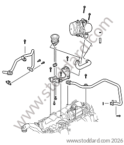 AIR PUMP / PIPES / VALVE for Porsche Boxster 987 09-12 &bull; 2009 &bull; Boxster 2.9 &bull; Cabrio &bull; Manual Gearbox, 6 Speed