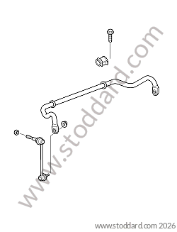 FRONT STABILIZER BAR / SILENT BLOCK FOR FRONT STABILIZER BAR / THRUST ROD FOR FRONT STABILIZER BAR for Porsche Boxster 987 09-12 &bull; 2009 &bull; Boxster 2.9 &bull; Cabrio &bull; Manual Gearbox, 6 Speed