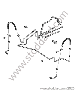 REAR BRAKE HOSE for Porsche Boxster 987 09-12 &bull; 2010 &bull; Boxster 2.9 &bull; Cabrio &bull; Manual Gearbox, 6 Speed