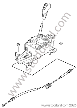 AUTOMATIC GEARBOX LEVER / KNOB / SELECTOR / CABLE for Porsche Boxster 987 09-12 &bull; 2010 &bull; Boxster S 3.4 &bull; Cabrio &bull; Pdk Gearbox