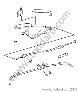 LEVER / CABLE / GUIDE for Porsche Boxster 987 09-12 &bull; 2012 &bull; Boxster S 3.4 Black Edition &bull; Cabrio &bull; Manual Gearbox, 6 Speed