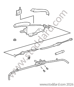 LEVER / CABLE / GUIDE for Porsche Boxster 987 09-12 &bull; 2010 &bull; Boxster 2.9 &bull; Cabrio &bull; Pdk Gearbox