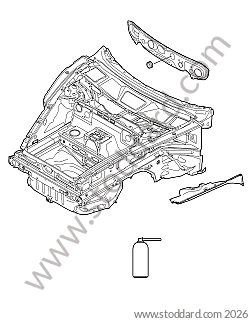 FRONT BLOCK for Porsche Boxster 987 09-12 &bull; 2009 &bull; Boxster 2.9 &bull; Cabrio &bull; Manual Gearbox, 6 Speed