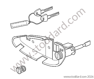JEU DE SERRURE DE PORTE for Porsche Boxster 987 09-12 &bull; 2009 &bull; Boxster 2.9 &bull; Cabrio &bull; Manual Gearbox, 6 Speed