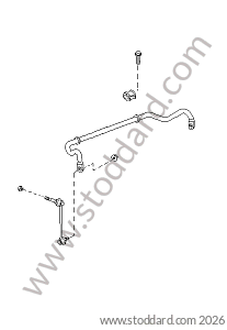 FRONT STABILIZER BAR for Porsche Cayman 987C 06-08 &bull; 2006 &bull; Cayman S 3.4 &bull; Manual Gearbox, 6 Speed