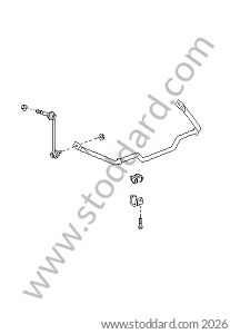 REAR STABILIZER BAR / REAR THRUST ROD for Porsche Cayman 987C 06-08 &bull; 2006 &bull; Cayman S 3.4 &bull; Manual Gearbox, 6 Speed