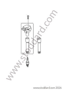 SPARK PLUG / IGNITION COIL for Porsche Cayman 987C 06-08 &bull; 2006 &bull; Cayman S 3.4 &bull; Manual Gearbox, 6 Speed