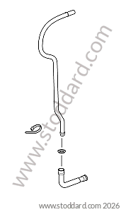 WATER DRAIN TUBE / FASTENING / AIR CONDITIONING UNIT for Porsche Cayman 987C 09-12 &bull; 2009 &bull; Cayman 2.9 &bull; Manual Gearbox, 6 Speed
