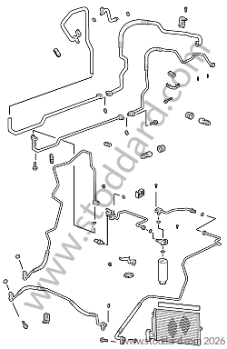 AIR CONDITIONING CONDENSER / AIR CONDITIONING DRYER / AIR CONDITIONING HOSE for Porsche Cayman 987C 09-12 &bull; 2009 &bull; Cayman 2.9 &bull; Manual Gearbox, 6 Speed