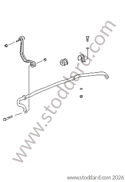STABILISER for Porsche 993 &bull; 1996 &bull; 993 Carrera 4 &bull; Coupe &bull; Manual Gearbox, 6 Speed