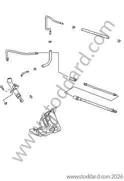 CLUTCH ACTUATION/CLUTCH MASTER CYLINDER for Porsche 993 &bull; 1994 &bull; 993 Carrera 2 &bull; Coupe &bull; Manual Gearbox, 6 Speed