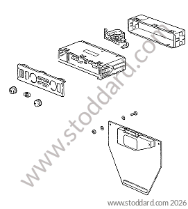 HEATING CONTROL CASING / AIR CONDITIONING CONTROL CASING for Porsche 993 &bull; 1994 &bull; 993 Carrera 2 &bull; Coupe &bull; Manual Gearbox, 6 Speed