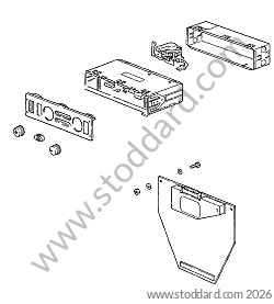 HEATING CONTROL CASING/ AIR CONDITIONING CONTROL CASING for Porsche 993 &bull; 1994 &bull; 993 Carrera 2 &bull; Coupe &bull; Manual Gearbox, 6 Speed