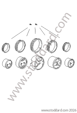 PANEL INSTRUMENT / SPEEDOMETER / REV COUNTER / CLOCK / PRESSURE GAUGE (Left-hand drive) for Porsche 993 Turbo &bull; 1996 &bull; 993 Turbo &bull; Coupe &bull; Manual Gearbox, 6 Speed