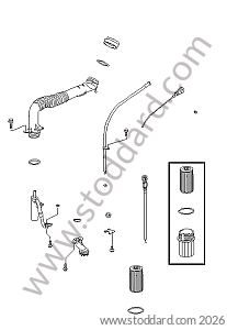 ENGINE LUBRICATION for Porsche 996 &bull; 1998 &bull; 996 Carrera 2 &bull; Coupe &bull; Manual Gearbox, 6 Speed