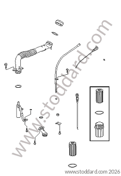 ENGINE LUBRICATION for Porsche 996 &bull; 1998 &bull; 996 Carrera 2 &bull; Coupe &bull; Manual Gearbox, 6 Speed