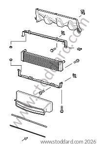 RADIATOR CENTRE for Porsche 996 &bull; 1998 &bull; 996 Carrera 2 &bull; Coupe &bull; Manual Gearbox, 6 Speed