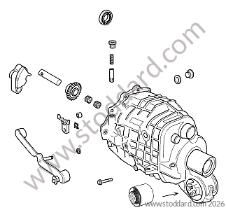 GEAR HOUSING TRANSMISSION COVER for Porsche 996 &bull; 1998 &bull; 996 Carrera 2 &bull; Coupe &bull; Manual Gearbox, 6 Speed
