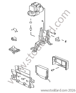 HYDRAULIC UNIT / PSM CONTROL SYSTEM for Porsche 996 &bull; 1998 &bull; 996 Carrera 2 &bull; Coupe &bull; Manual Gearbox, 6 Speed