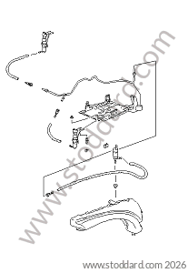 HEADLIGHT WASHER / HEADLIGHT WASHER PUMP / HEADLIGHT WASHER NOZZLE for Porsche 996 &bull; 1998 &bull; 996 Carrera 2 &bull; Coupe &bull; Manual Gearbox, 6 Speed