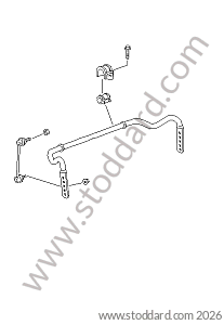 FRONT STABILIZER BAR for Porsche 996 Gt3 / Gt3-1 &bull; 2000 &bull; 996 Gt3 &bull; Coupe &bull; Manual Gearbox, 6 Speed
