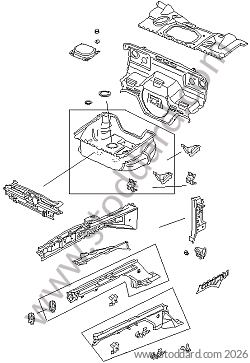 BODY FRONT SECTION SINGLE PARTS for Porsche 996 Gt3 / Gt3-1 &bull; 2000 &bull; 996 Gt3 &bull; Coupe &bull; Manual Gearbox, 6 Speed